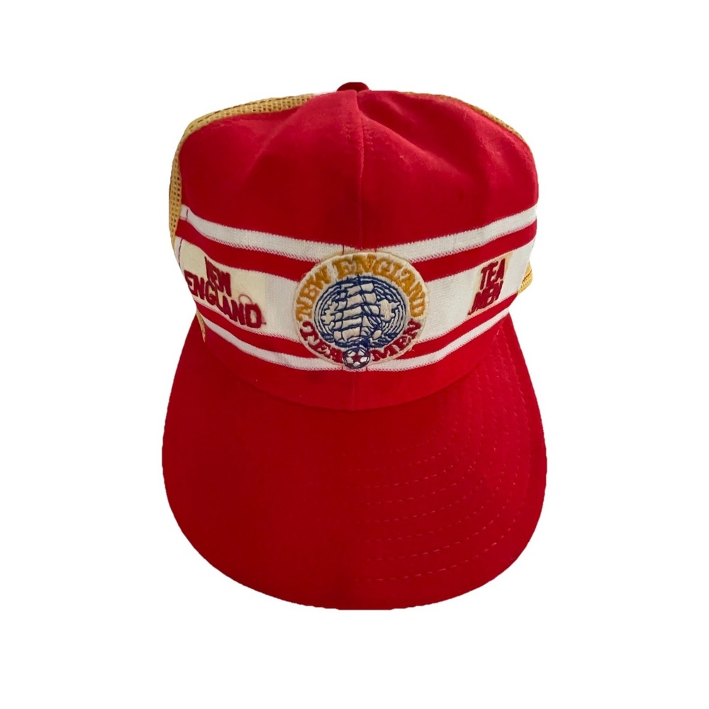 Vintage 70's‎ New England Tea Men NASL Soccer Trucker Hat Cap Retro Logo Rare